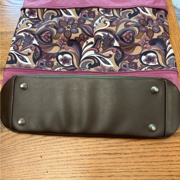 Ricardo Beverly Hills Drop Bottom Footed Carry On Bag Purple 18"T RARE - Picture 10 of 11